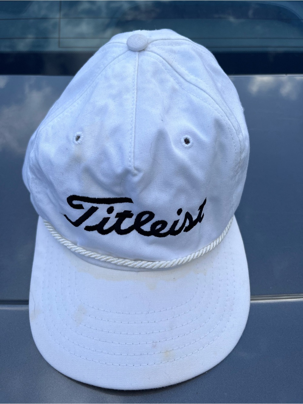 Vintage Texace x Titleist USA Made Strapback Roped Golf Hat / Cap - White